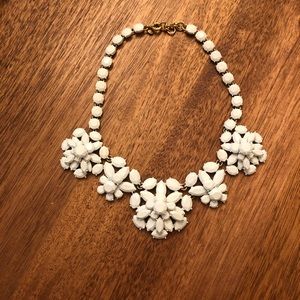 White Jcrew statement necklace
